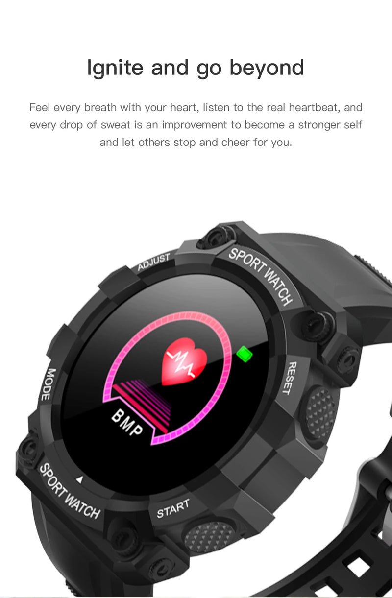 Relógio inteligente Real Stepcount Multifuncional Step Connected Smart Watch para homens e mulheres IP68 Adequado para IOS e Android