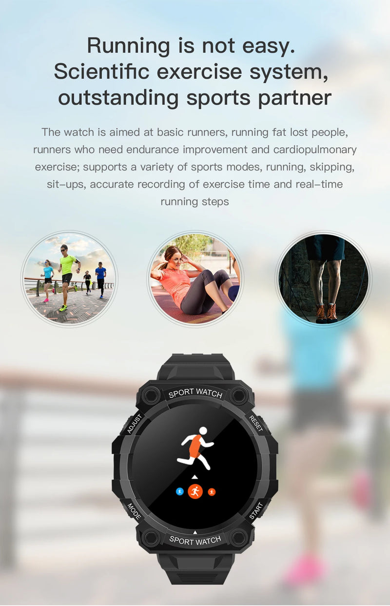 Relógio inteligente Real Stepcount Multifuncional Step Connected Smart Watch para homens e mulheres IP68 Adequado para IOS e Android
