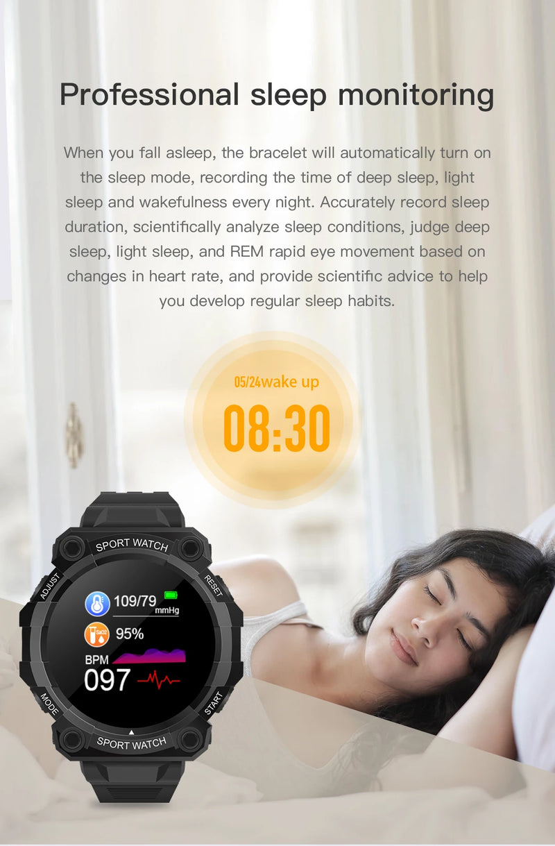 Relógio inteligente Real Stepcount Multifuncional Step Connected Smart Watch para homens e mulheres IP68 Adequado para IOS e Android