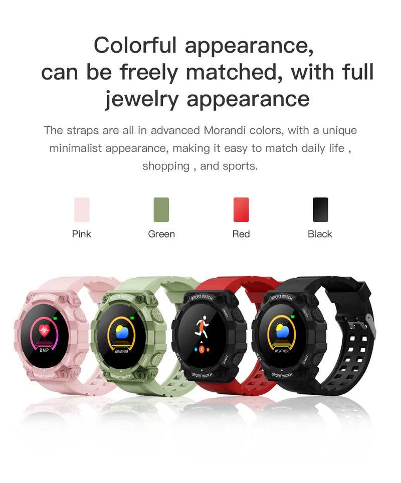 Relógio inteligente Real Stepcount Multifuncional Step Connected Smart Watch para homens e mulheres IP68 Adequado para IOS e Android