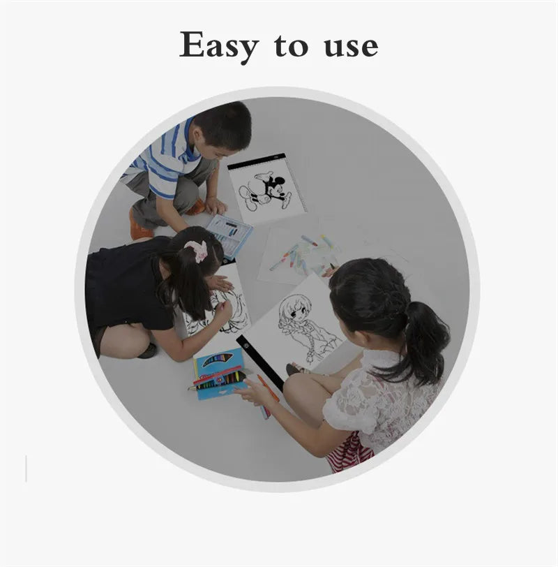 A4 A5 LED Desenho Tablet Três Níveis Digital Graphics Pad Light Pad Copy Board Arte Eletrônica Pintura Gráfica Mesa de Escrita