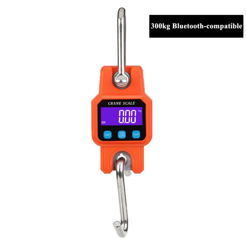 Balança digital de guindaste para pesagem 300 kg 150 kg/50 g 200 kg/100 g 500 kg/100 g balança de gancho suspensa para serviço pesado portátil digital de aço inoxidável