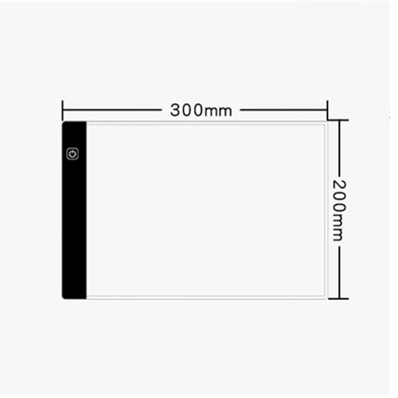 A4 A5 LED Desenho Tablet Três Níveis Digital Graphics Pad Light Pad Copy Board Arte Eletrônica Pintura Gráfica Mesa de Escrita
