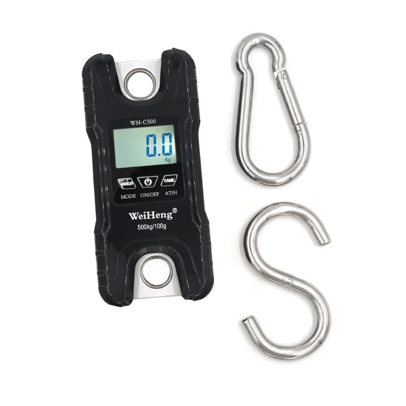 Balança digital de guindaste para pesagem 300 kg 150 kg/50 g 200 kg/100 g 500 kg/100 g balança de gancho suspensa para serviço pesado portátil digital de aço inoxidável