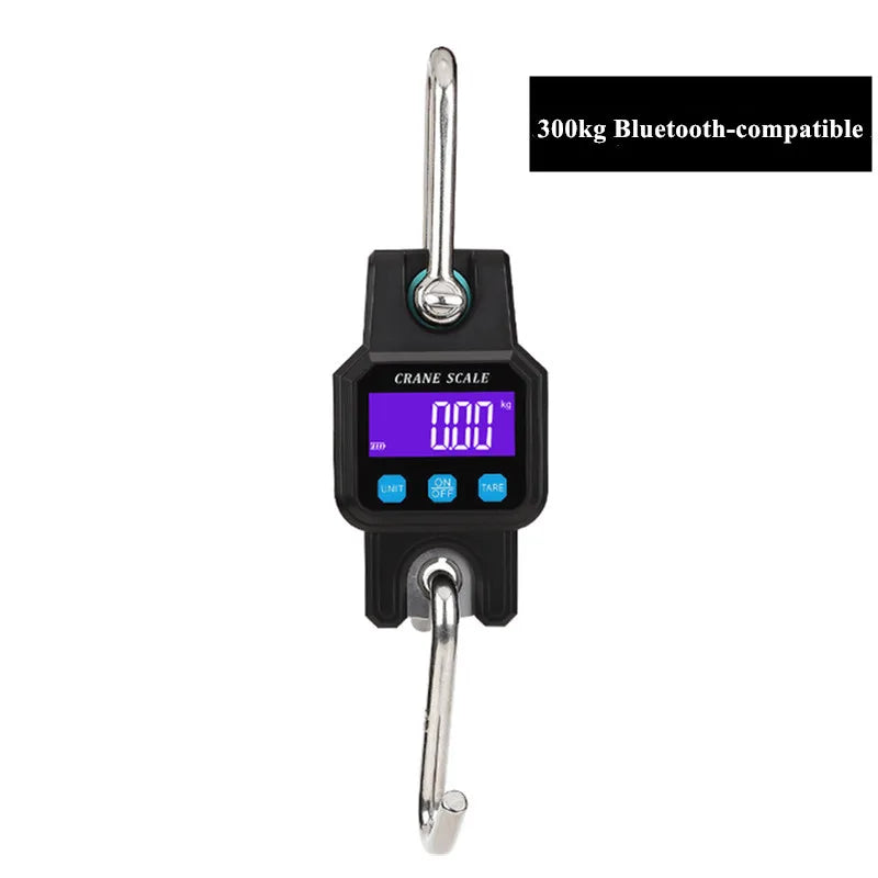 Balança digital de guindaste para pesagem 300 kg 150 kg/50 g 200 kg/100 g 500 kg/100 g balança de gancho suspensa para serviço pesado portátil digital de aço inoxidável