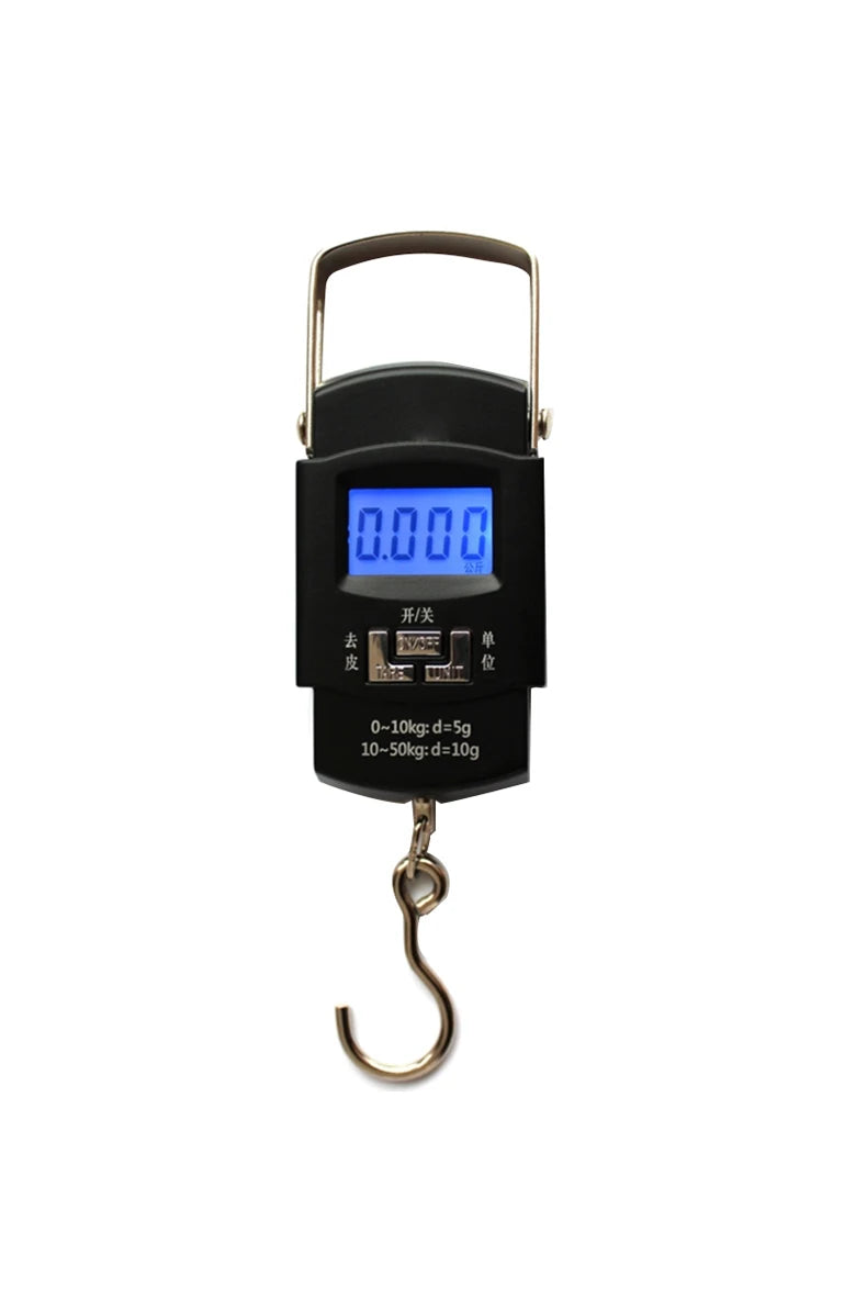 Balança eletrônica portátil de alta precisão, balança de mão, balança doméstica, mini balança de mola, balança de entrega expressa, 50 kg