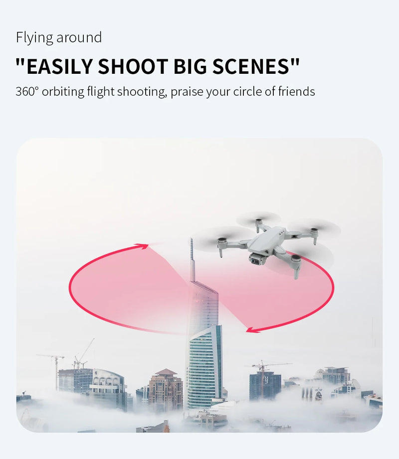 Drone L900 Pro GPS 4K HD profissional com câmera dupla 5G Wi-Fi, fotografia, quadricóptero dobrável sem escova, distância de 1,2 km, drones de brinquedo