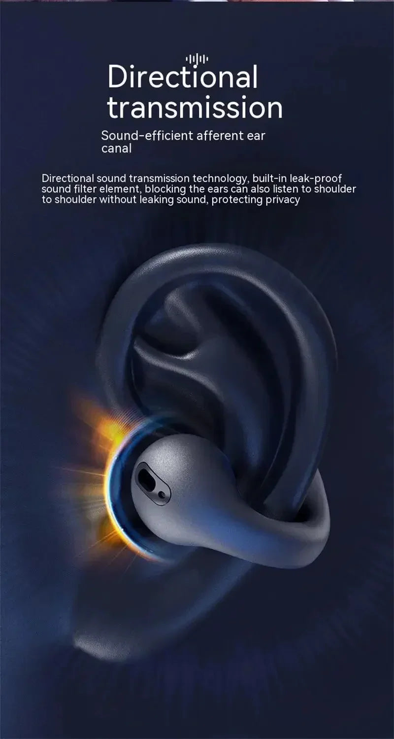 Fones de ouvido sem fio Xiaomi Earclip Bluetooth 5.3 Fones de ouvido esportivos ao ar livre Fones de ouvido com controle de toque para iPhone Huawei Samsung