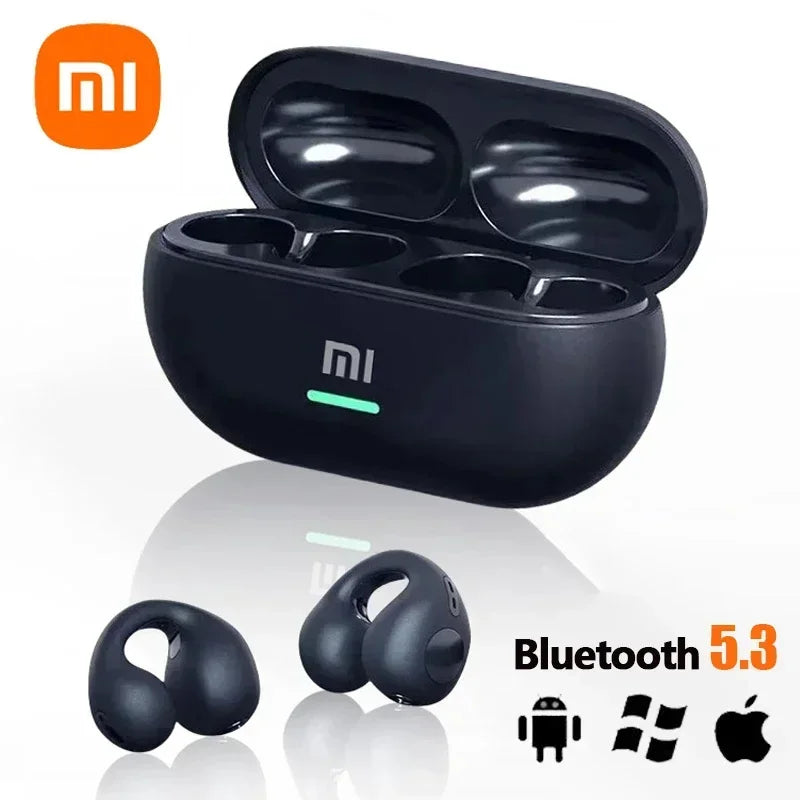 Fones de ouvido sem fio Xiaomi Earclip Bluetooth 5.3 Fones de ouvido esportivos ao ar livre Fones de ouvido com controle de toque para iPhone Huawei Samsung