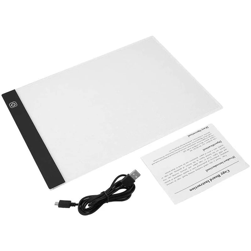 A4 A5 LED Desenho Tablet Três Níveis Digital Graphics Pad Light Pad Copy Board Arte Eletrônica Pintura Gráfica Mesa de Escrita
