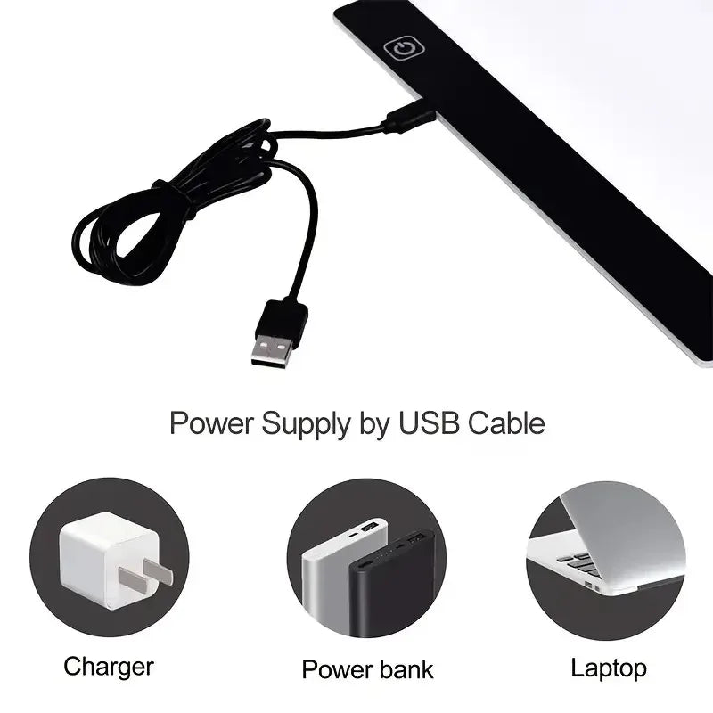 A4 A5 LED Desenho Tablet Três Níveis Digital Graphics Pad Light Pad Copy Board Arte Eletrônica Pintura Gráfica Mesa de Escrita