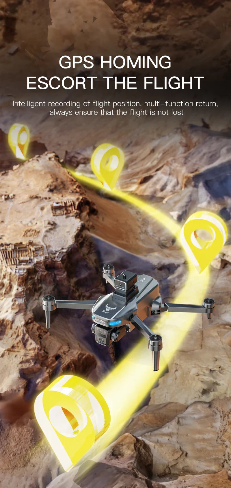 Drone profissional Xiaomi SG901 MAX com GPS, visão aérea 8K HD, evitando obstáculos com tela maior, controle remoto e drone dobrável sem escovas