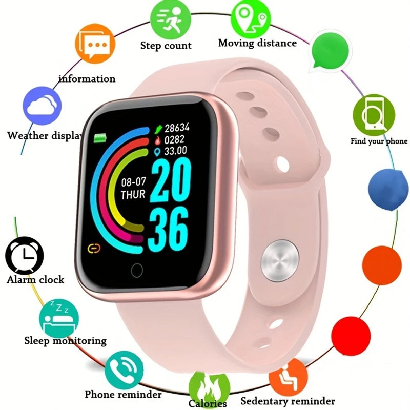Relógio inteligente masculino e feminino, relógio de pulso, mensagem, monitor de fitness, pulseira, presente de aniversário, relógio eletrônico para Xiaomi Huawei