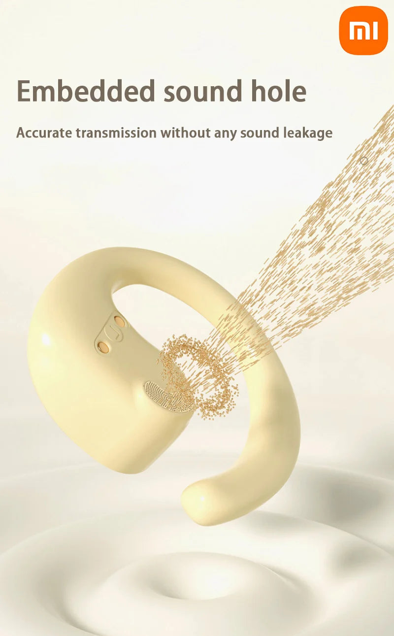 XIAOMI Bluetooth5.4 Fone de ouvido sem fio BY01 HiFi Sound Ear Hook Sport Music Fone de ouvido IPX5 à prova d'água para Android iOS