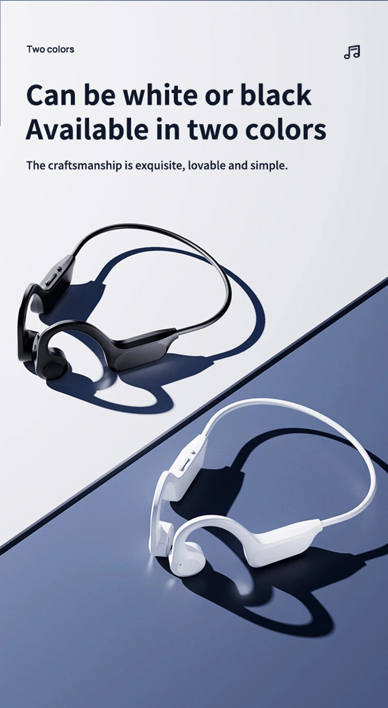 Xiaomi X7 Fone de ouvido sem fio de condução óssea para natação esportiva Bluetooth compatível com viva-voz e microfone para fones de ouvido esportivos