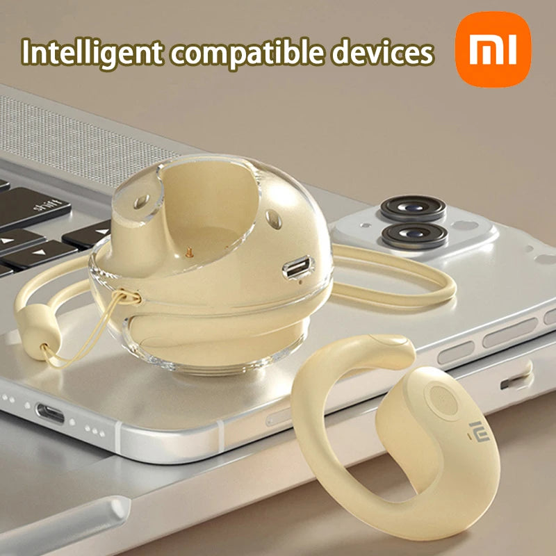 XIAOMI Bluetooth5.4 Fone de ouvido sem fio BY01 HiFi Sound Ear Hook Sport Music Fone de ouvido IPX5 à prova d'água para Android iOS