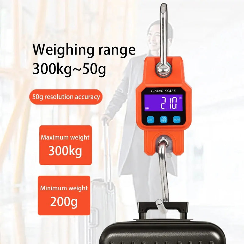 Balança eletrônica portátil WeiHeng C06 com gancho e carregamento Bluetooth, mini balança de elevação para uso doméstico