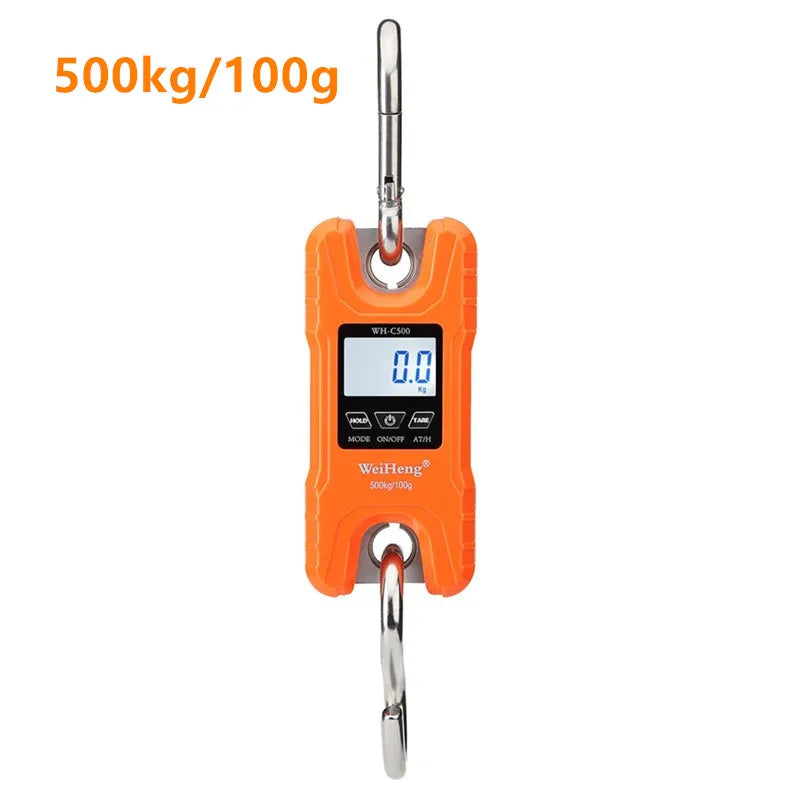 Balança digital de guindaste para pesagem 300 kg 150 kg/50 g 200 kg/100 g 500 kg/100 g balança de gancho suspensa para serviço pesado portátil digital de aço inoxidável