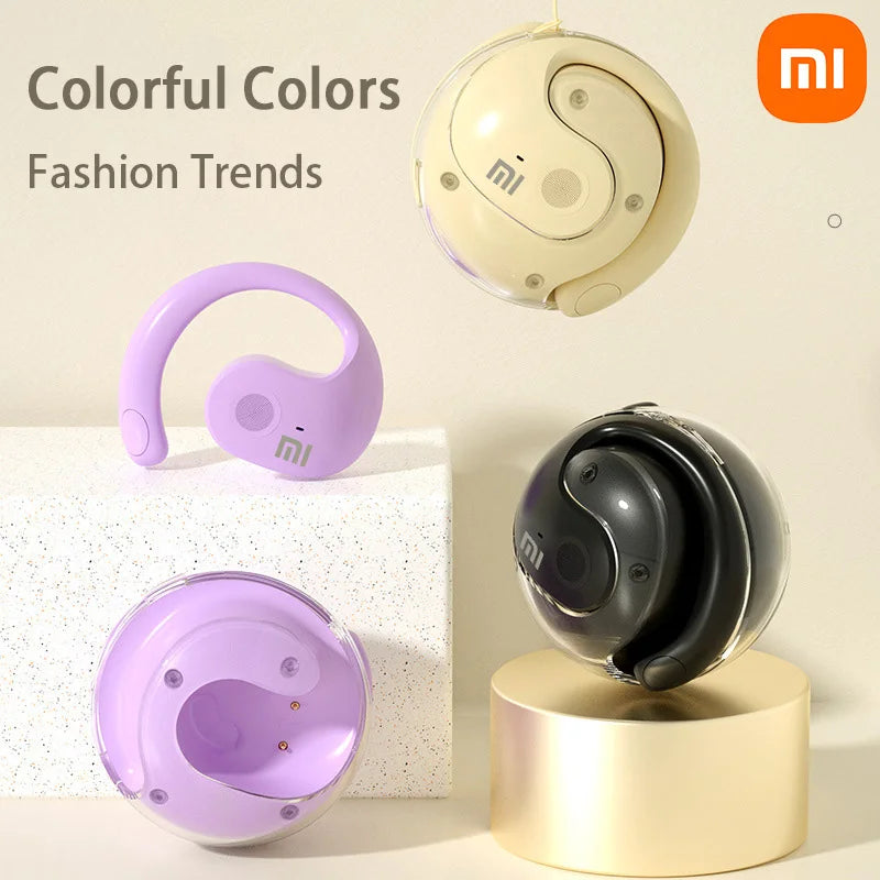 XIAOMI Bluetooth5.4 Fone de ouvido sem fio BY01 HiFi Sound Ear Hook Sport Music Fone de ouvido IPX5 à prova d'água para Android iOS