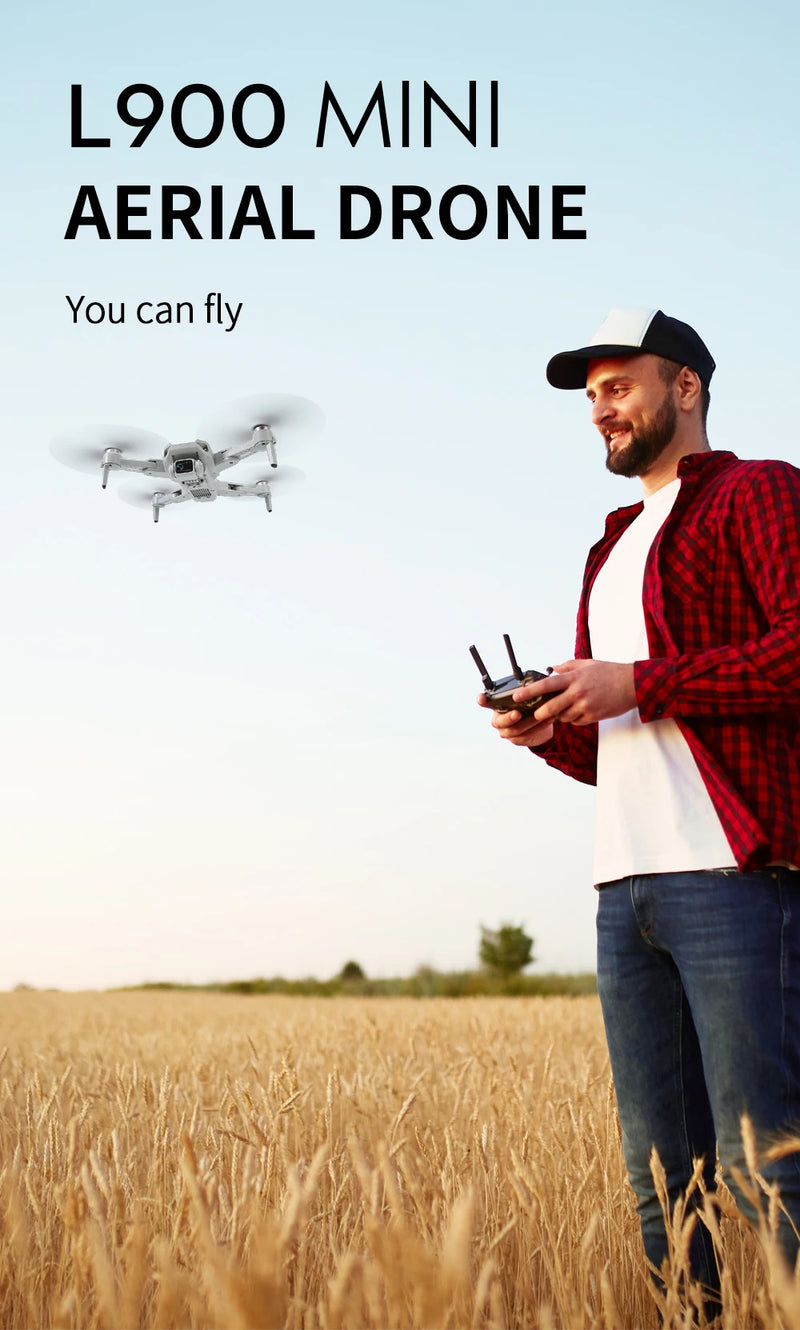 Drone L900 Pro GPS 4K HD profissional com câmera dupla 5G Wi-Fi, fotografia, quadricóptero dobrável sem escova, distância de 1,2 km, drones de brinquedo