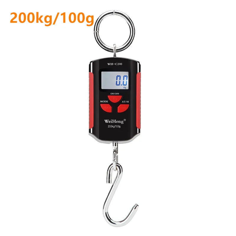 Balança digital de guindaste para pesagem 300 kg 150 kg/50 g 200 kg/100 g 500 kg/100 g balança de gancho suspensa para serviço pesado portátil digital de aço inoxidável