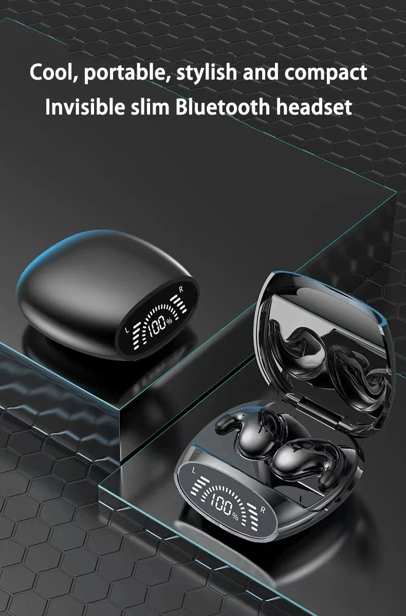 Xiaomi Fone de ouvido para dormir Fones de ouvido invisíveis Bluetooth 5.3 Cancelamento de ruído IPX7 à prova d'água Ultra fino TWS Fones de ouvido estéreo esportivos