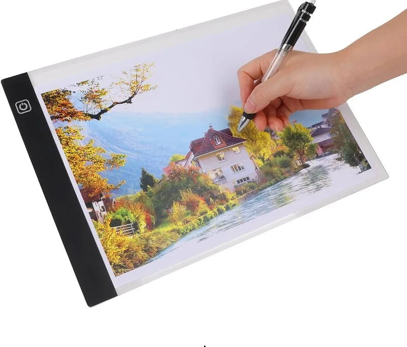 A4 A5 LED Desenho Tablet Três Níveis Digital Graphics Pad Light Pad Copy Board Arte Eletrônica Pintura Gráfica Mesa de Escrita