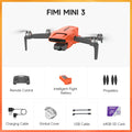 FIMI MINI 3 SE novo drone 4K 30fps alcance de 9 km híbrido 3 eixos Gimbal 249g design ultraleve 12MP rastreamento inteligente mini drone profissional GPS