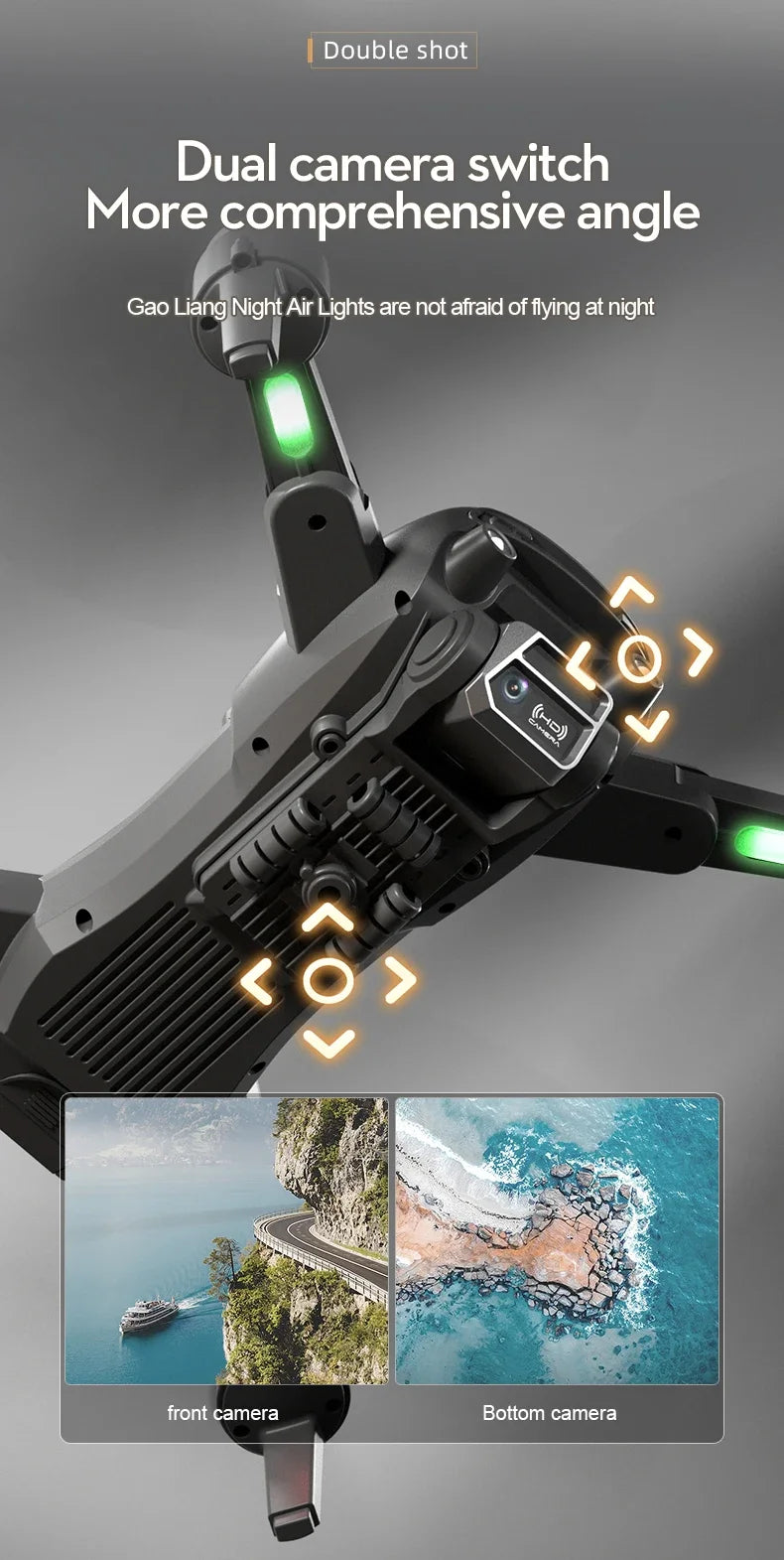Mini drone S2S 4k 8K HD câmera de prevenção de obstáculos fotografia aérea motor sem escova dobrável rc quadricóptero brinquedo infantil