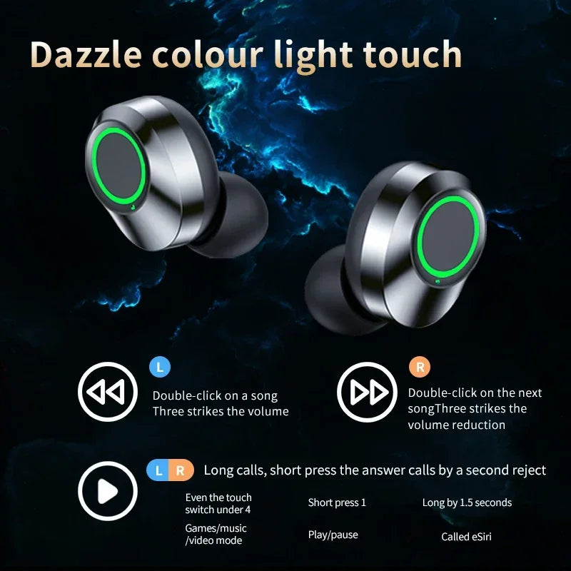 Fones de ouvido sem fio Bluetooth com bateria de longa duração YD03 Caixa de armazenamento com espelho Mãos livres Fone de ouvido Bluetooth Mãos livres Telefone