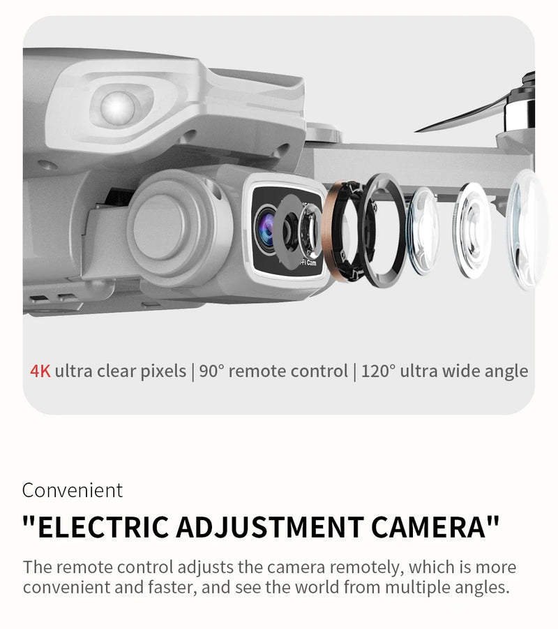 Drone L900 Pro GPS 4K HD profissional com câmera dupla 5G Wi-Fi, fotografia, quadricóptero dobrável sem escova, distância de 1,2 km, drones de brinquedo