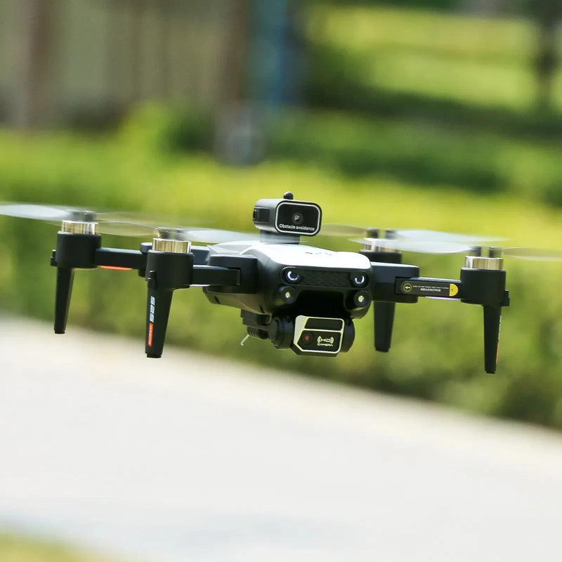Mini drone S2S 4k 8K HD câmera de prevenção de obstáculos fotografia aérea motor sem escova dobrável rc quadricóptero brinquedo infantil