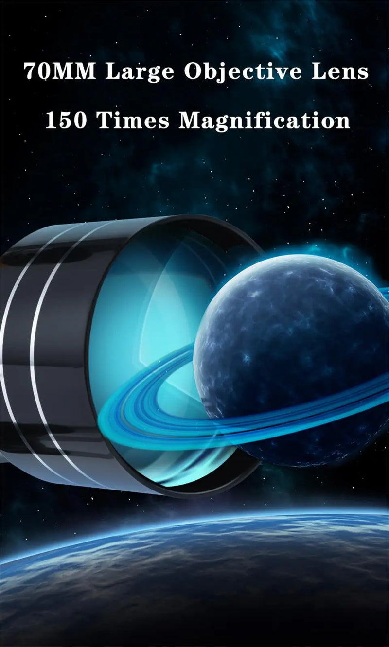 F30070 Telescópio Astronômico Profissional Binóculos Spyglass Grande Objetivo Prisma Bak4 Para Observação de Estrelas Observação de Pássaros