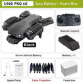 Drone L900 Pro GPS 4K HD profissional com câmera dupla 5G Wi-Fi, fotografia, quadricóptero dobrável sem escova, distância de 1,2 km, drones de brinquedo