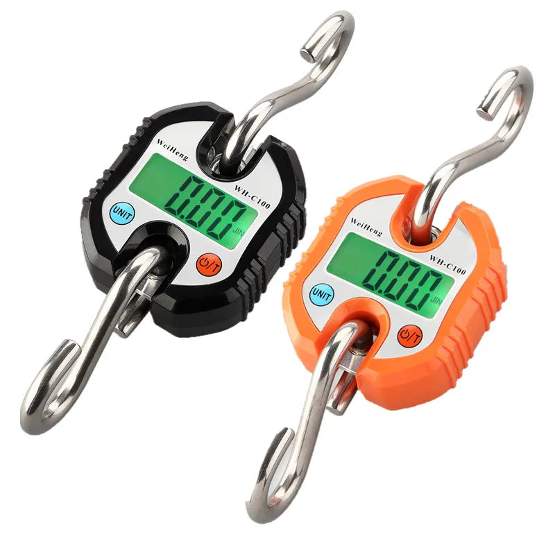 Balança digital de guindaste para pesagem 300 kg 150 kg/50 g 200 kg/100 g 500 kg/100 g balança de gancho suspensa para serviço pesado portátil digital de aço inoxidável