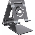 Suporte para tablet com rotação de 360° para iPad, suporte dobrável ajustável para tablet, suporte de alumínio para celular compatível com iPad Pro/Air/Mini