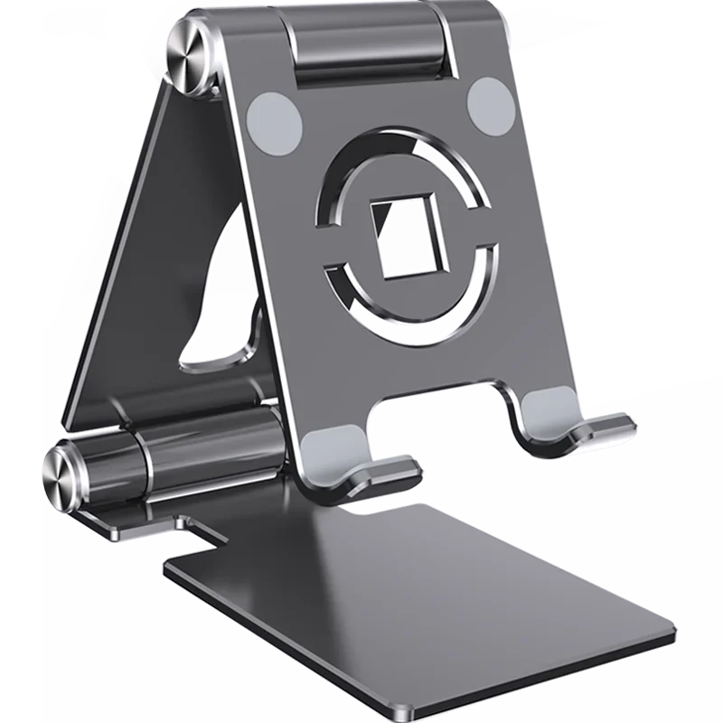 Suporte para tablet com rotação de 360° para iPad, suporte dobrável ajustável para tablet, suporte de alumínio para celular compatível com iPad Pro/Air/Mini