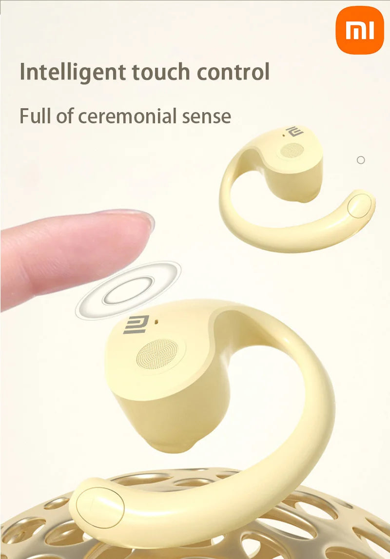 XIAOMI Bluetooth5.4 Fone de ouvido sem fio BY01 HiFi Sound Ear Hook Sport Music Fone de ouvido IPX5 à prova d'água para Android iOS