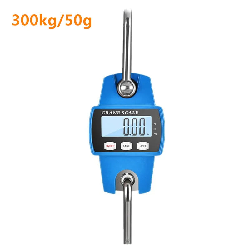 Balança digital de guindaste para pesagem 300 kg 150 kg/50 g 200 kg/100 g 500 kg/100 g balança de gancho suspensa para serviço pesado portátil digital de aço inoxidável