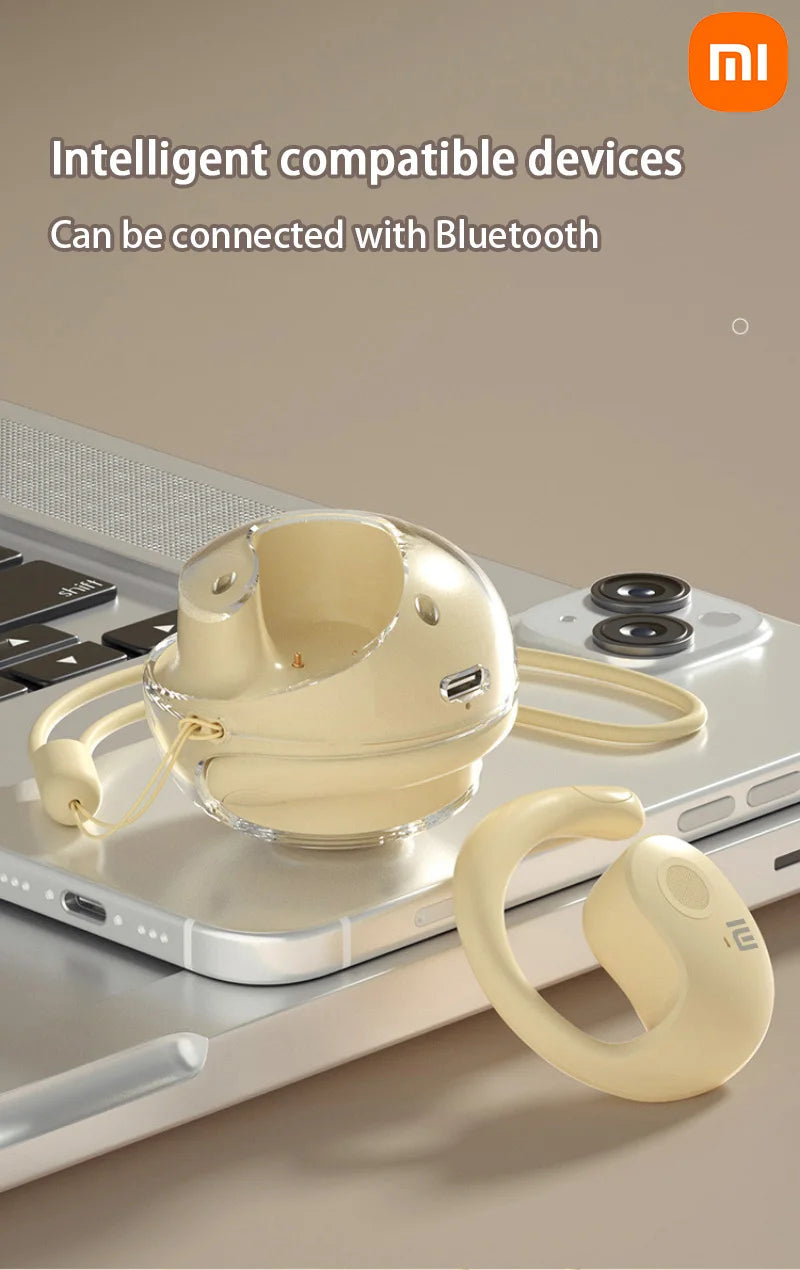 XIAOMI Bluetooth5.4 Fone de ouvido sem fio BY01 HiFi Sound Ear Hook Sport Music Fone de ouvido IPX5 à prova d'água para Android iOS