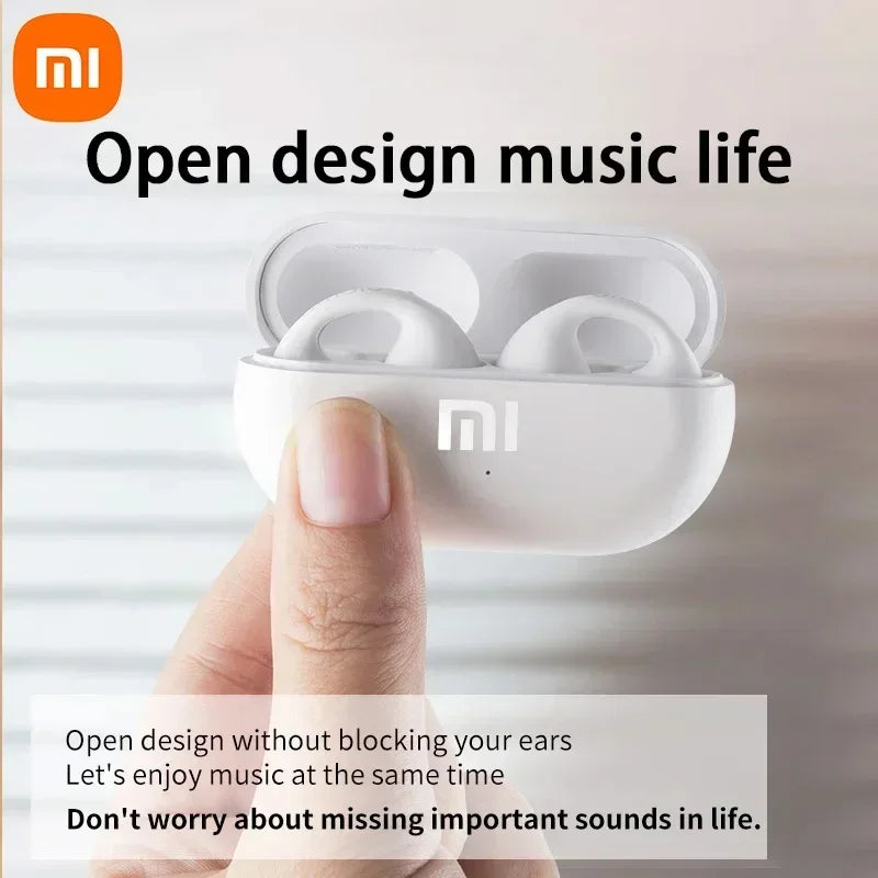 Fones de ouvido sem fio Xiaomi Earclip Bluetooth 5.3 Fones de ouvido esportivos ao ar livre Fones de ouvido com controle de toque para iPhone Huawei Samsung