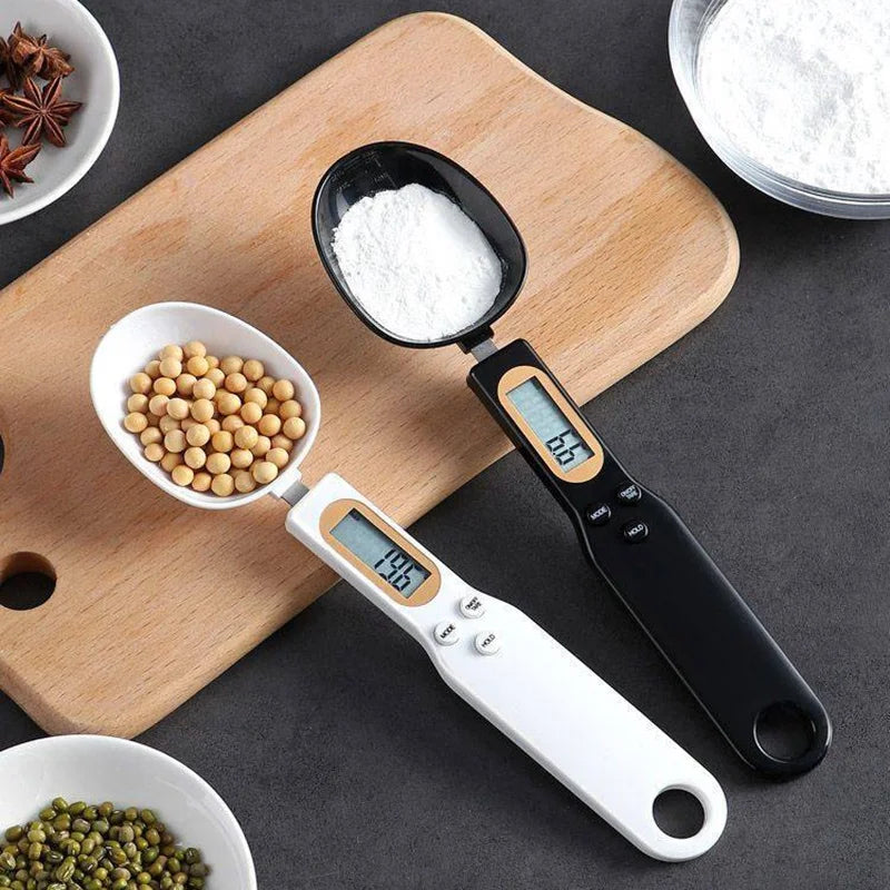 Balança de cozinha eletrônica 500g 0,1g LCD digital para medição de alimentos, farinha, colher, mini ferramenta de cozinha para leite, café