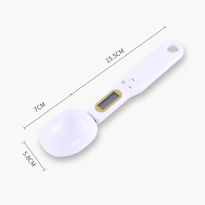 Balança de cozinha eletrônica 500g 0,1g LCD digital para medição de alimentos, farinha, colher, mini ferramenta de cozinha para leite, café