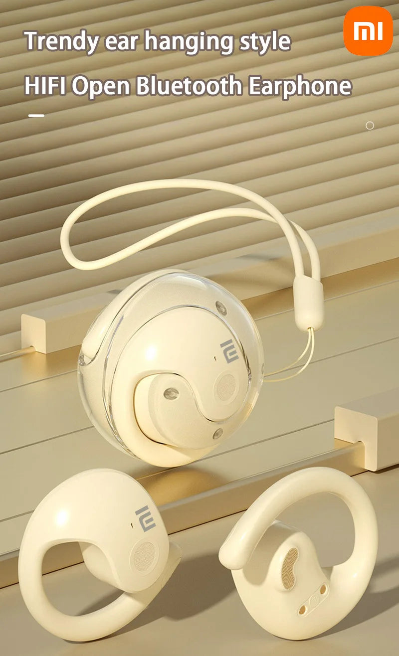 XIAOMI Bluetooth5.4 Fone de ouvido sem fio BY01 HiFi Sound Ear Hook Sport Music Fone de ouvido IPX5 à prova d'água para Android iOS