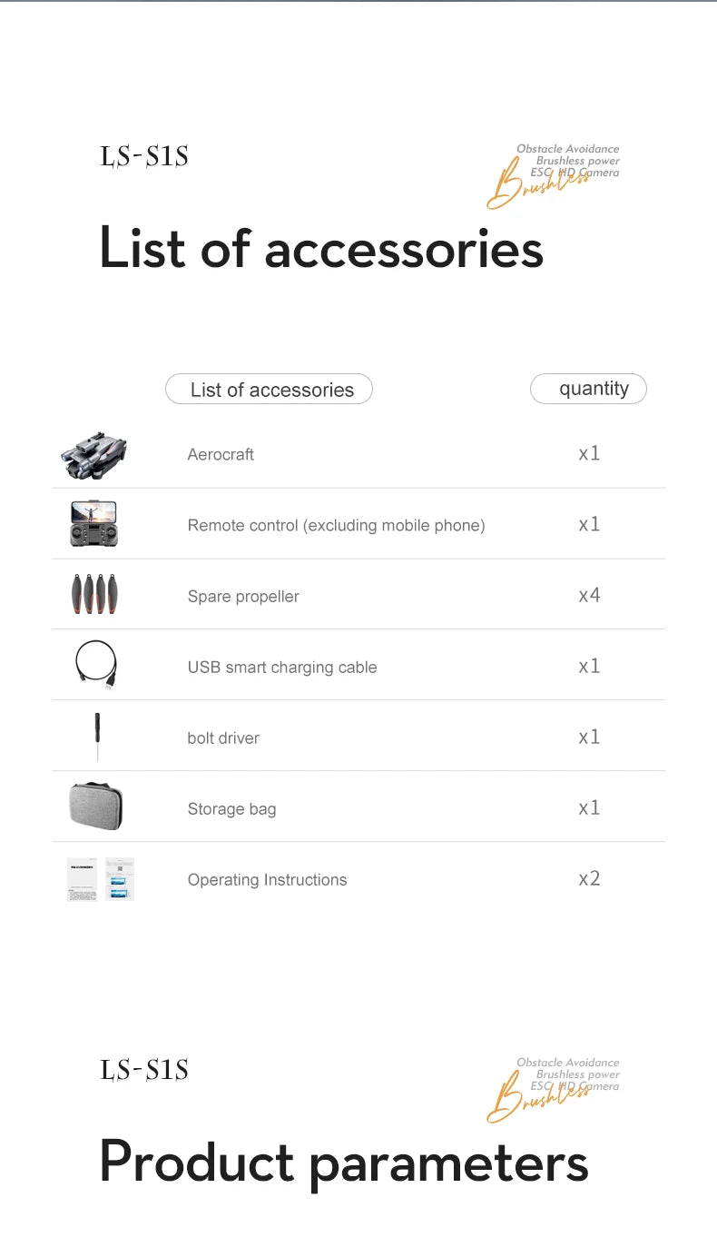 Novo Mini Drone S1S Profissional 8K HD Câmera Desvio de Obstáculos Fotografia Aérea Sem Escovas Dobrável Quadricóptero