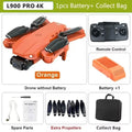 Drone L900 Pro GPS 4K HD profissional com câmera dupla 5G Wi-Fi, fotografia, quadricóptero dobrável sem escova, distância de 1,2 km, drones de brinquedo