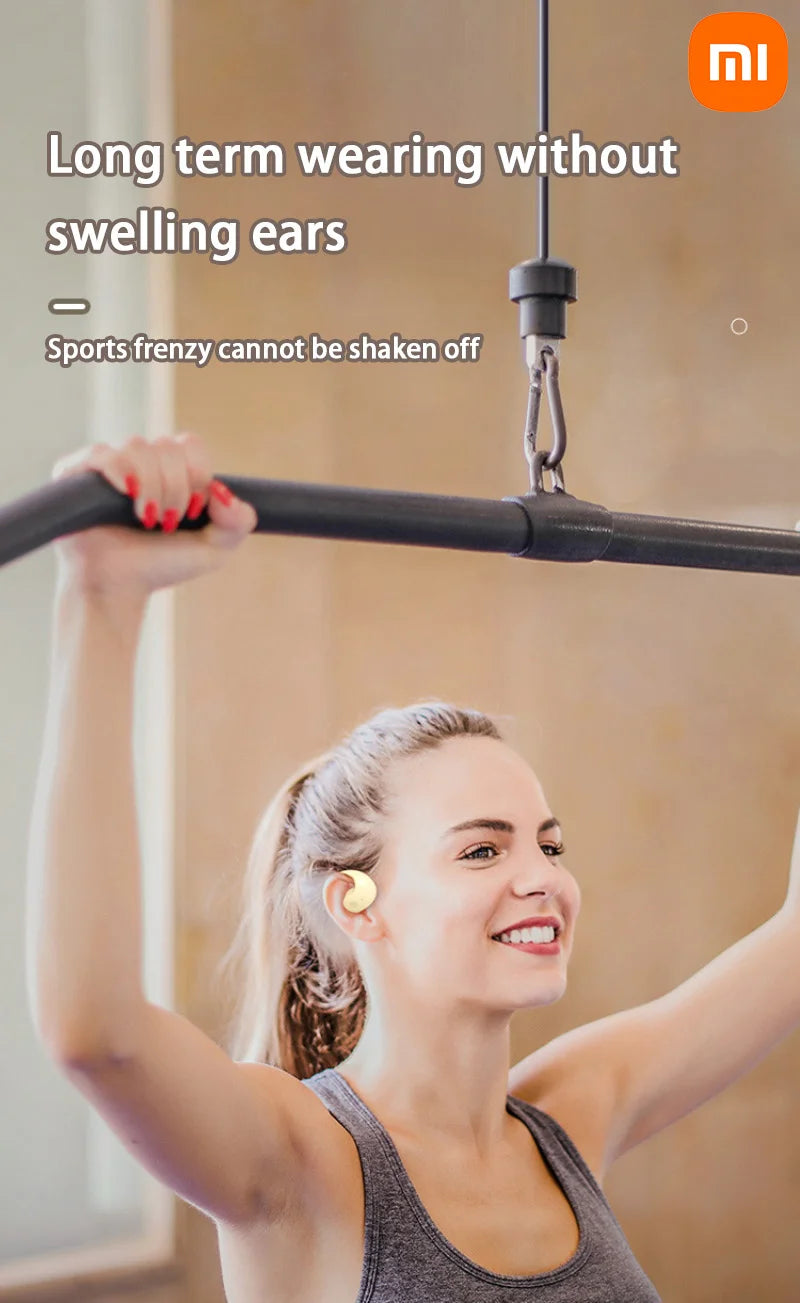 XIAOMI Bluetooth5.4 Fone de ouvido sem fio BY01 HiFi Sound Ear Hook Sport Music Fone de ouvido IPX5 à prova d'água para Android iOS