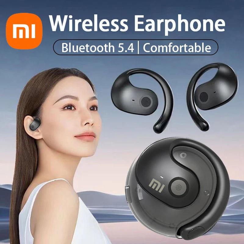 XIAOMI Bluetooth5.4 Fone de ouvido sem fio BY01 HiFi Sound Ear Hook Sport Music Fone de ouvido IPX5 à prova d'água para Android iOS