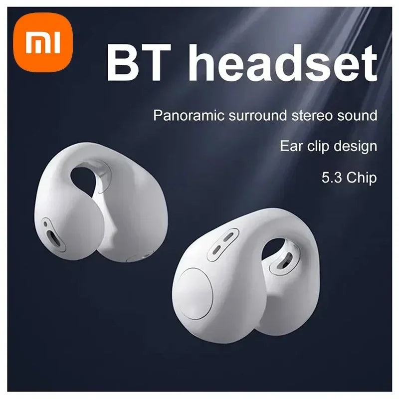 Fones de ouvido sem fio Xiaomi Earclip Bluetooth 5.3 Fones de ouvido esportivos ao ar livre Fones de ouvido com controle de toque para iPhone Huawei Samsung