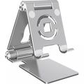 Suporte para tablet com rotação de 360° para iPad, suporte dobrável ajustável para tablet, suporte de alumínio para celular compatível com iPad Pro/Air/Mini